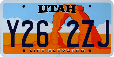 UT license plate Y262ZJ