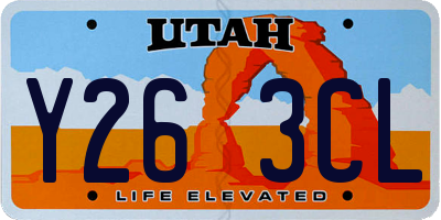 UT license plate Y263CL