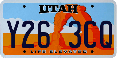 UT license plate Y263CQ