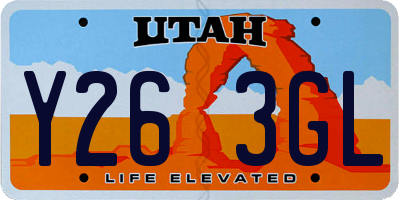 UT license plate Y263GL