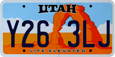 UT license plate Y263LJ