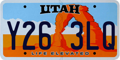 UT license plate Y263LQ