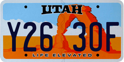 UT license plate Y263OF