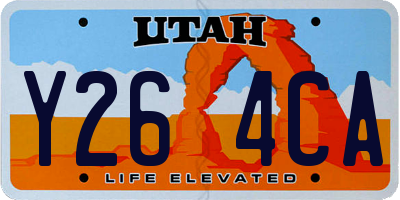 UT license plate Y264CA