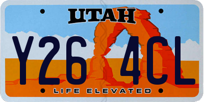 UT license plate Y264CL