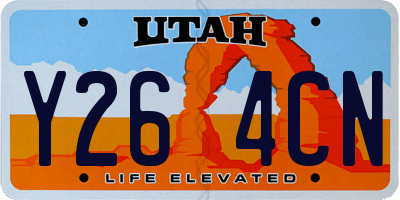 UT license plate Y264CN