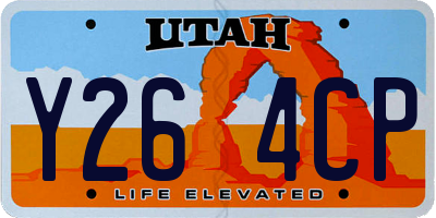 UT license plate Y264CP
