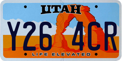 UT license plate Y264CR