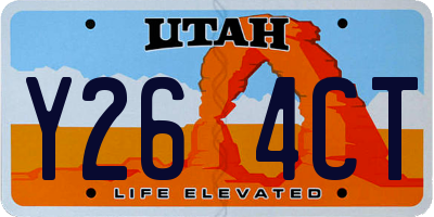 UT license plate Y264CT