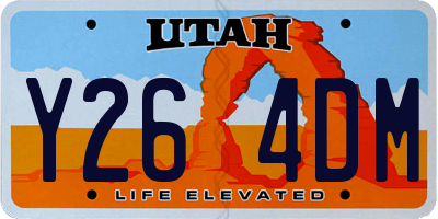 UT license plate Y264DM