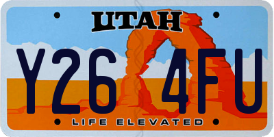 UT license plate Y264FU