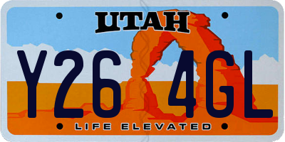 UT license plate Y264GL