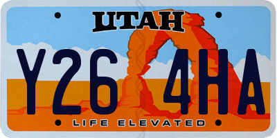 UT license plate Y264HA