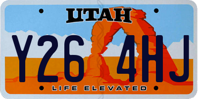 UT license plate Y264HJ