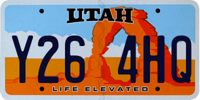 UT license plate Y264HQ
