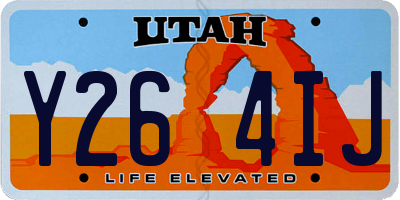 UT license plate Y264IJ