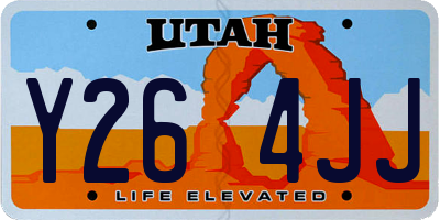 UT license plate Y264JJ