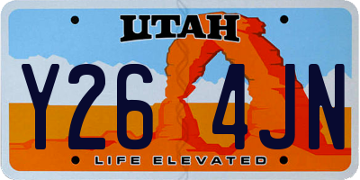 UT license plate Y264JN