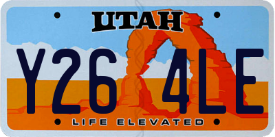 UT license plate Y264LE
