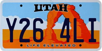 UT license plate Y264LI