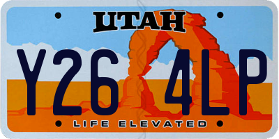 UT license plate Y264LP