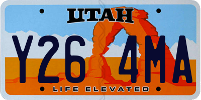 UT license plate Y264MA
