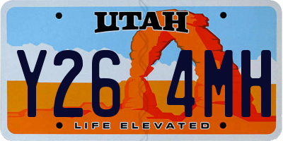 UT license plate Y264MH