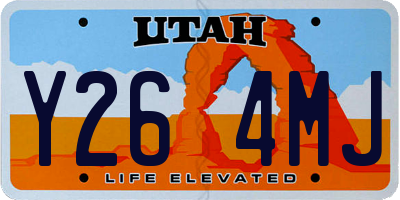 UT license plate Y264MJ