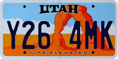 UT license plate Y264MK