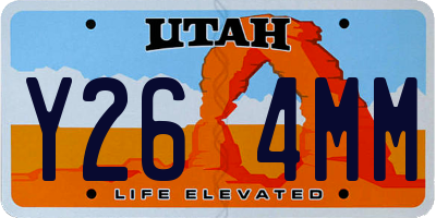 UT license plate Y264MM