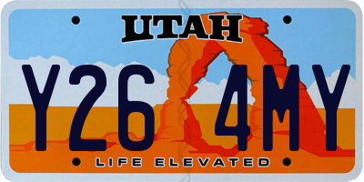 UT license plate Y264MY