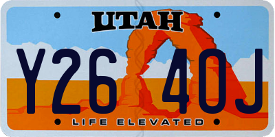 UT license plate Y264OJ