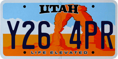 UT license plate Y264PR