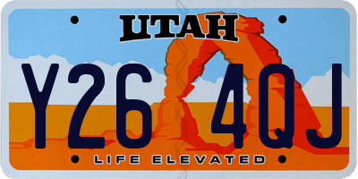 UT license plate Y264QJ