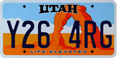 UT license plate Y264RG