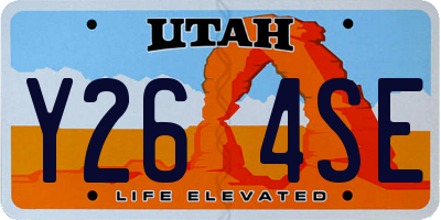 UT license plate Y264SE