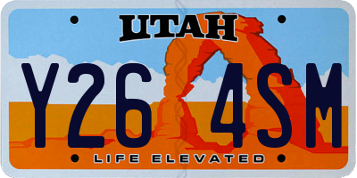UT license plate Y264SM