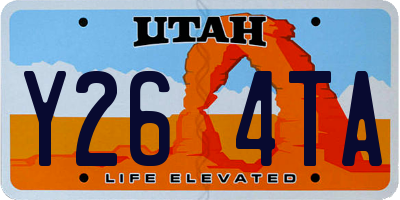 UT license plate Y264TA