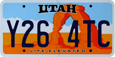 UT license plate Y264TC