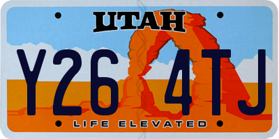 UT license plate Y264TJ