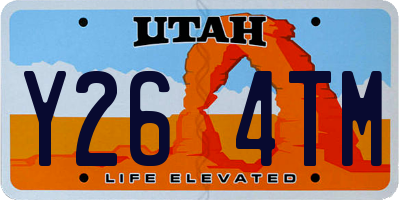 UT license plate Y264TM