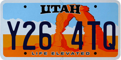 UT license plate Y264TQ