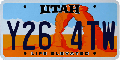 UT license plate Y264TW