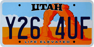 UT license plate Y264UF