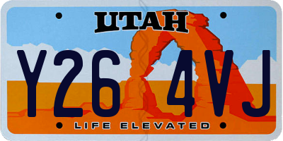 UT license plate Y264VJ