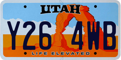 UT license plate Y264WB