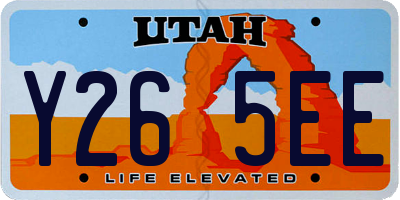 UT license plate Y265EE