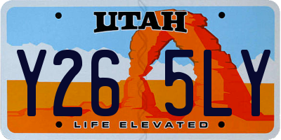 UT license plate Y265LY
