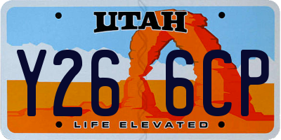 UT license plate Y266CP