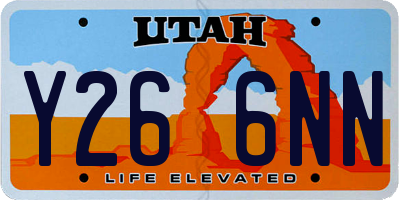 UT license plate Y266NN